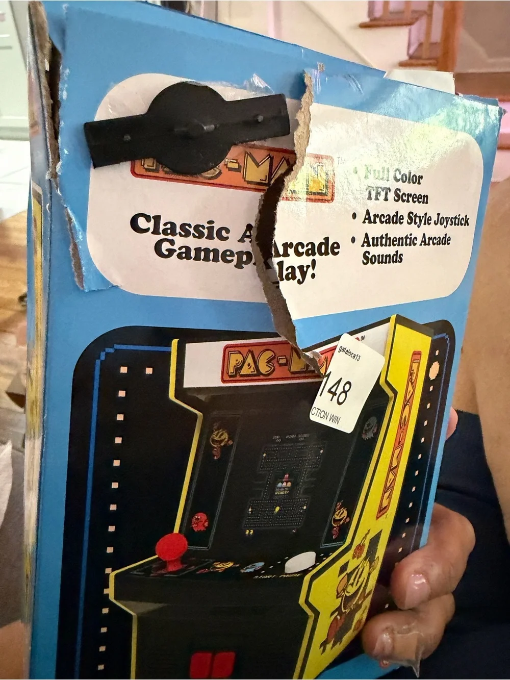 Portable Mini Arcade - Black with Yellow Trim new opened & tested. Open box.